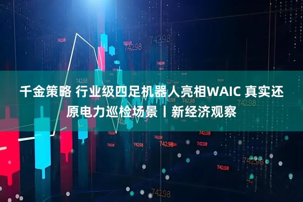 千金策略 行业级四足机器人亮相WAIC 真实还原电力巡检场景丨新经济观察